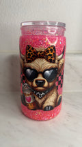Pink Rodeo Babe | 16oz Quick Glitter Tumbler | Handmade Cup