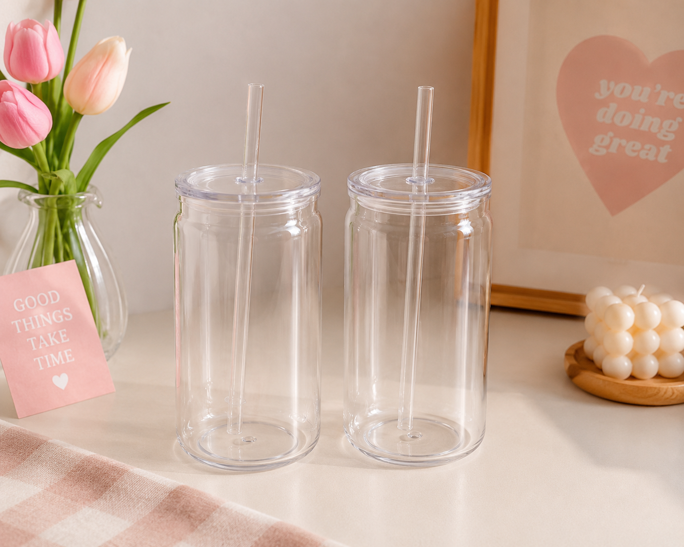 ✨ Custom 16oz Snow Globe Cup | Personalized Handmade Tumbler