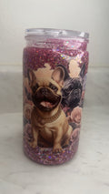 Frenchie Princess ✨🐾 | 16oz Glitter Tumbler
